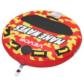 Towable Tubes for Boating, 2-Rider Inflatable Boat Tubes and Towables, 340lbs Capacity Water Sport Tube for Boat to Pull - with Anti-Slip Pad